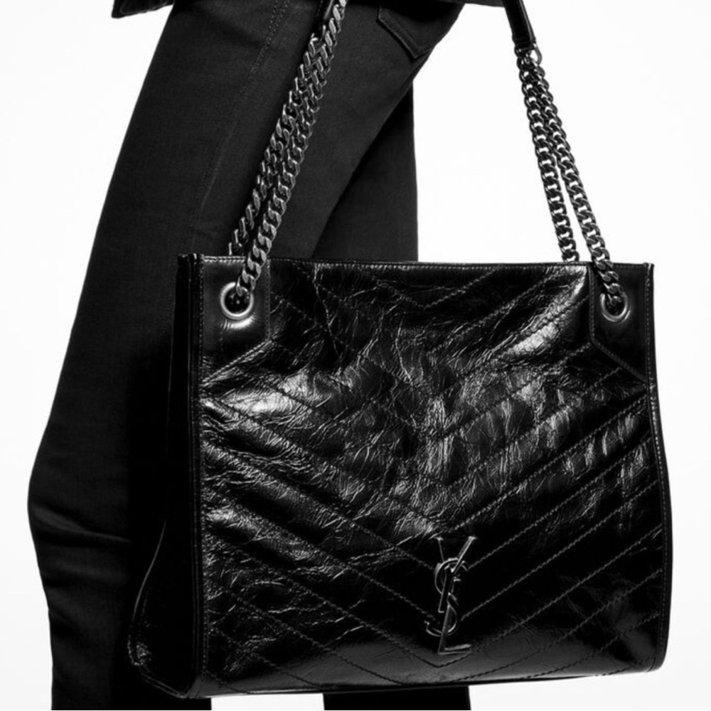 Saint Laurent Large Niki Leather Tote